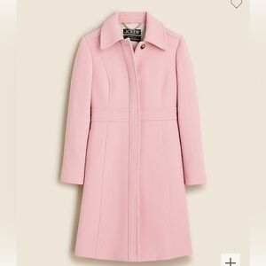 Sz 14 TALL J. Crew lady day topcoat in Italian double-cloth wool blend